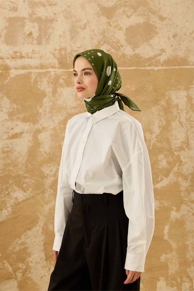 وشاح بنمط النقاط قطن - 2