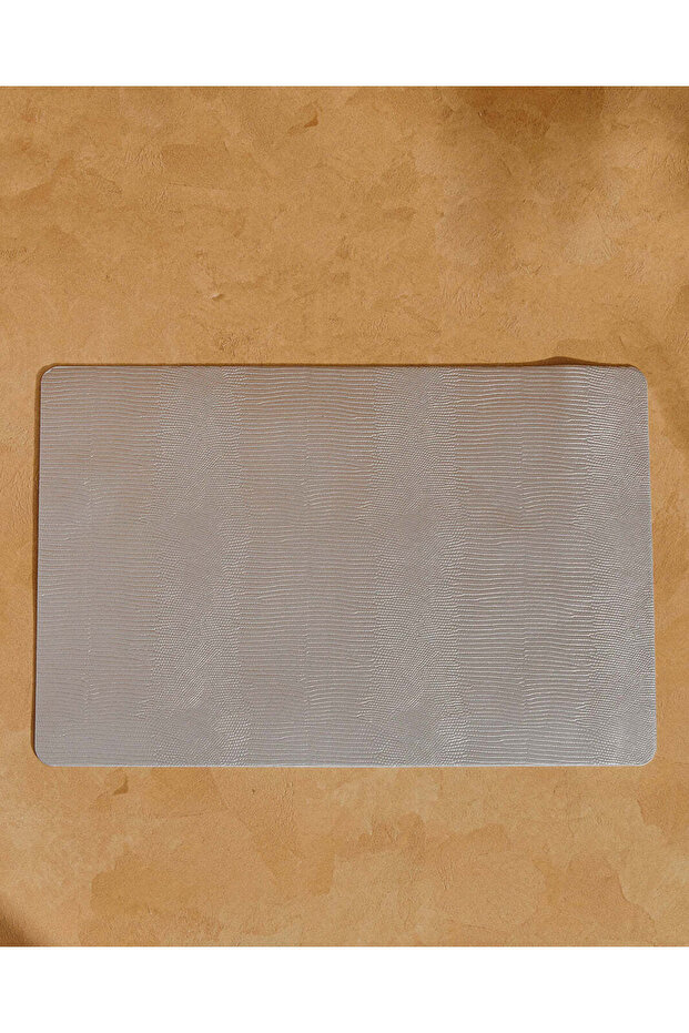 مفرش طاولة فردي طاولة مستطيل رمادي - 2
