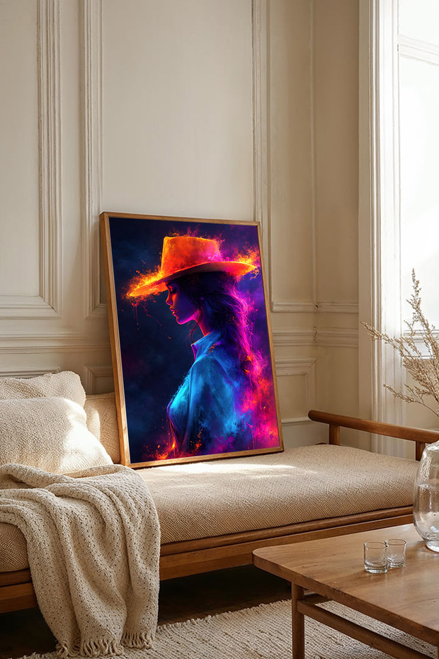 One Piece Wooden Framed Painting Tk3674