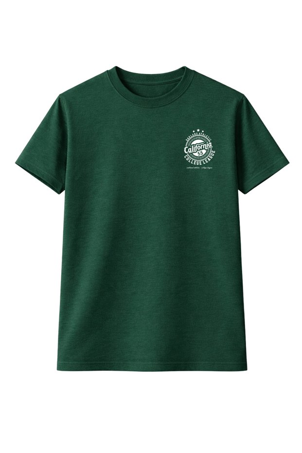 California 55 College Printed Oversized Unisex T-Shirt 100% Cotton Street Style Summer Unisex Tee
