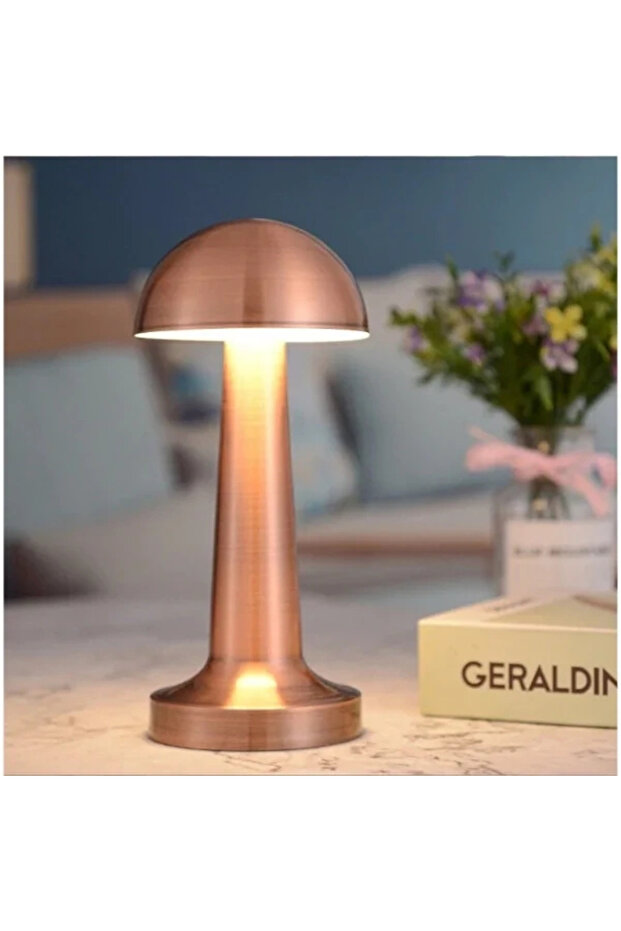 مصباح طاولة LED يعمل باللمس على شكل فطر - 1