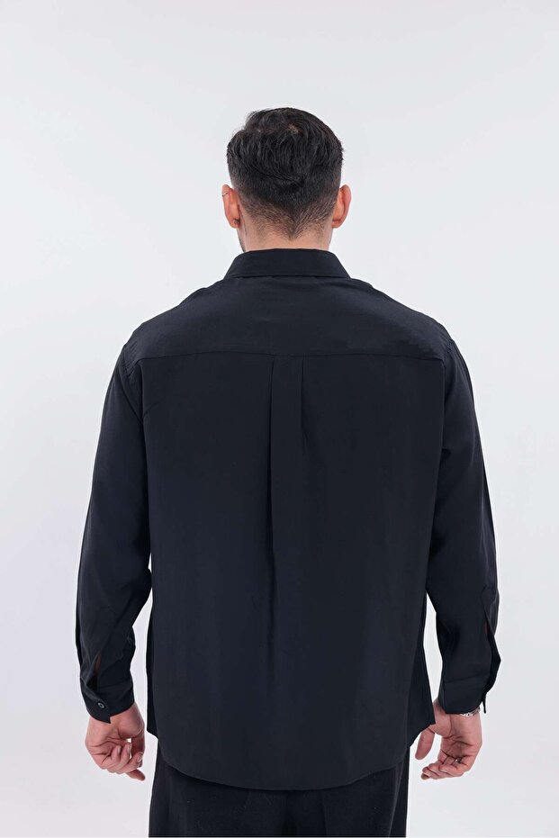 Oversize Modal Gömlek - 2