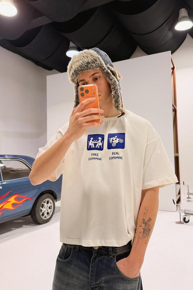 Fake and Real Printed t Shirt
