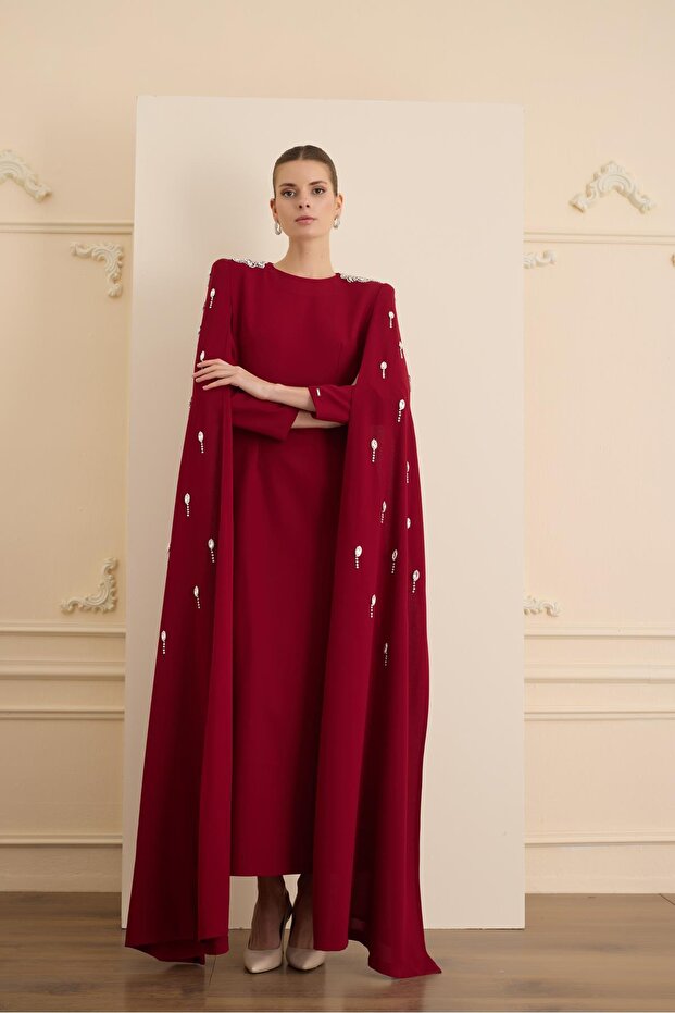 INFINITY ELBİSE Bordo - 2