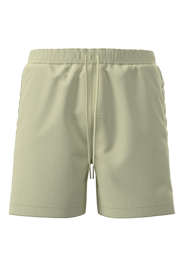 بوكسر رجالي متوسط ​​الطول برباط باللون الأخضر - 1