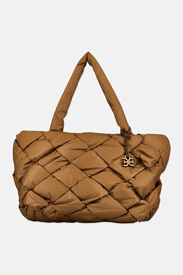 Women Jianna Brand Logo Tote Bag, Copper