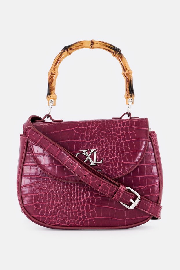 Women Brand Logo Cross Body Bag, Red
