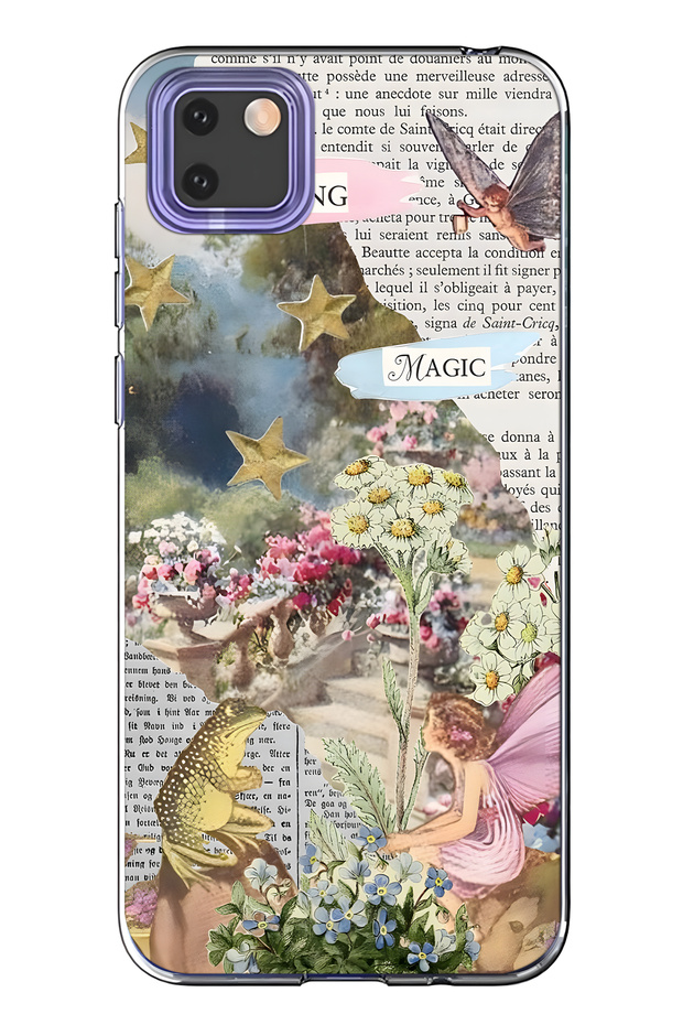 حافظة هاتف شفافة متوافقة مع هاتف هواوي Y5P Spring Magic منقوش - 1