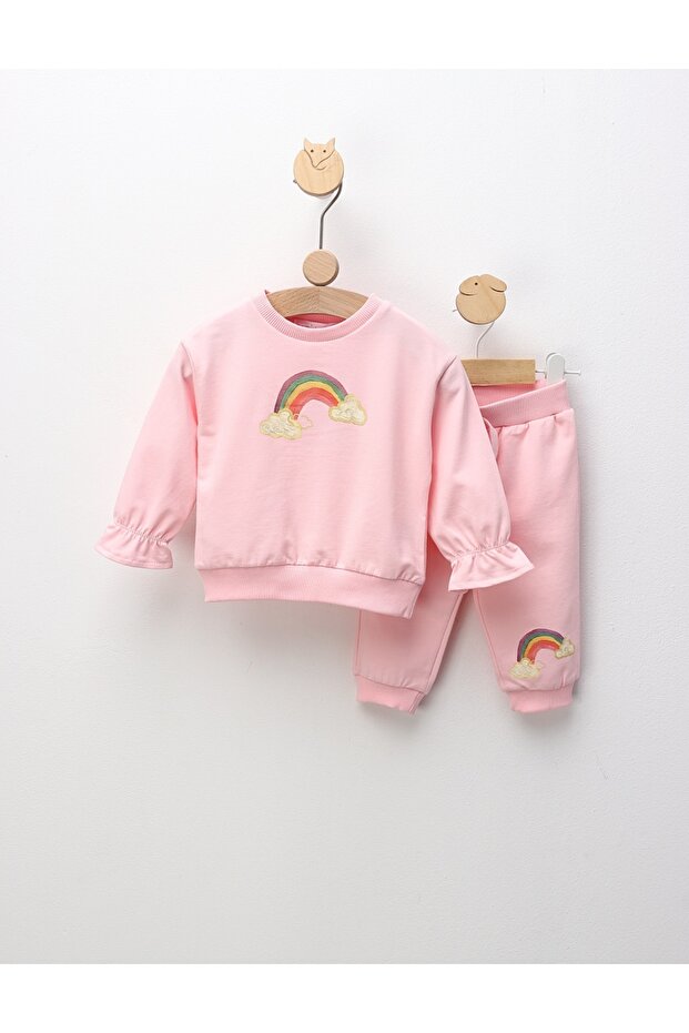 Compleu Hey Rainbow, cu roz