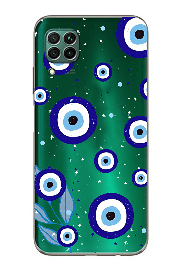 حافظة هاتف شفافة متوافقة مع هاتف هواوي P40 Lite من Night Vision منقوش - 1