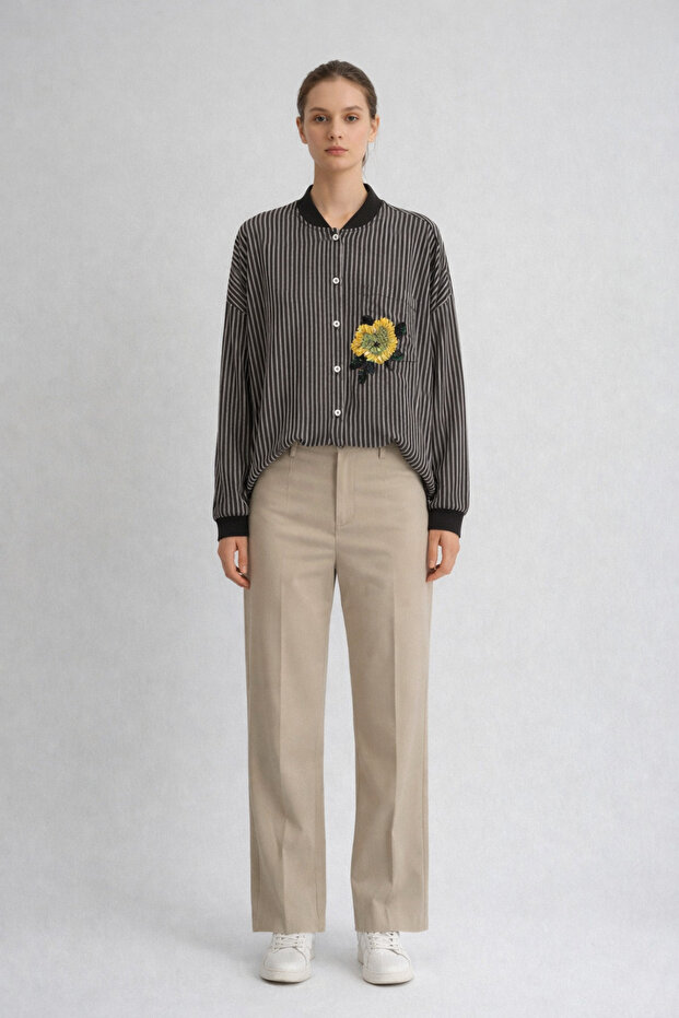 تونيك V فيسكوز بتفاصيل مطرزة - 2