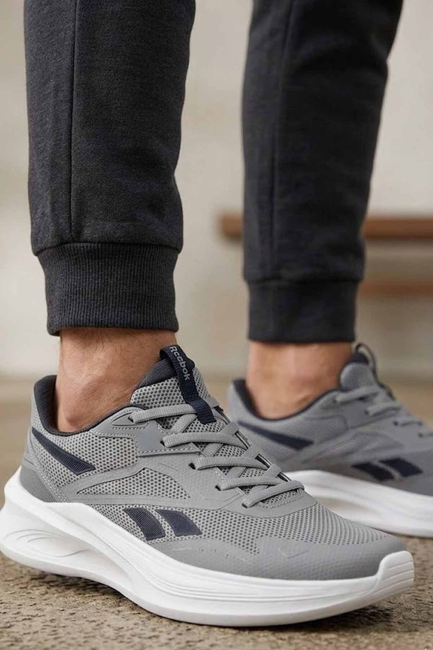 Men's Gray Casual Sports Shoes - Comfortable Running and Walking Shoes Sneakers