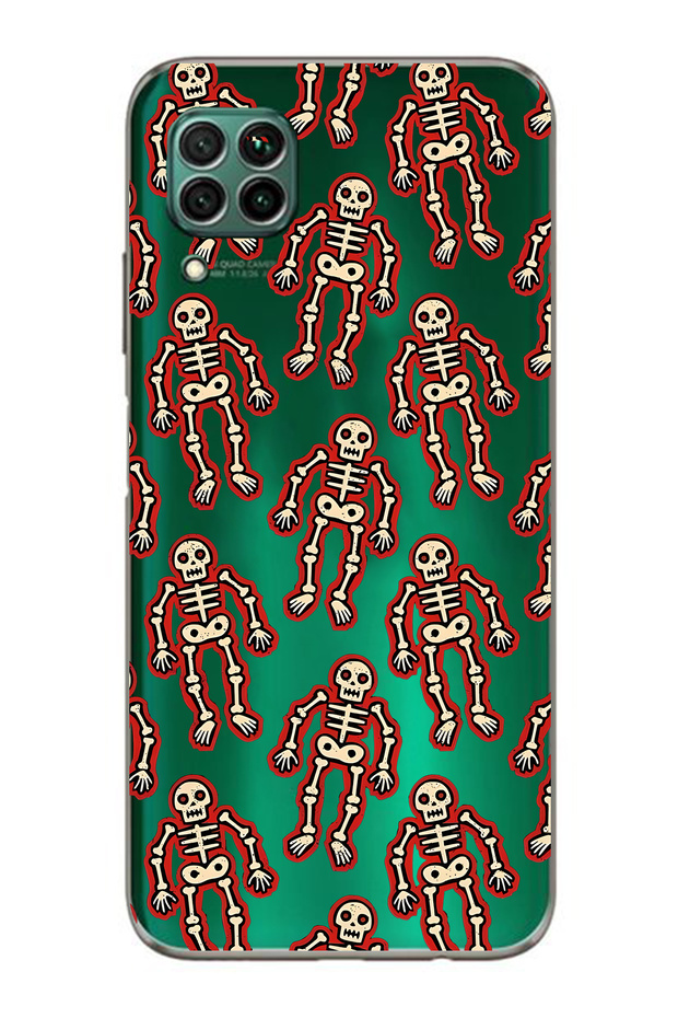 حافظة هاتف شفافة متوافقة مع هاتف هواوي P40 Lite هيكل D منقوش D منقوش - 1