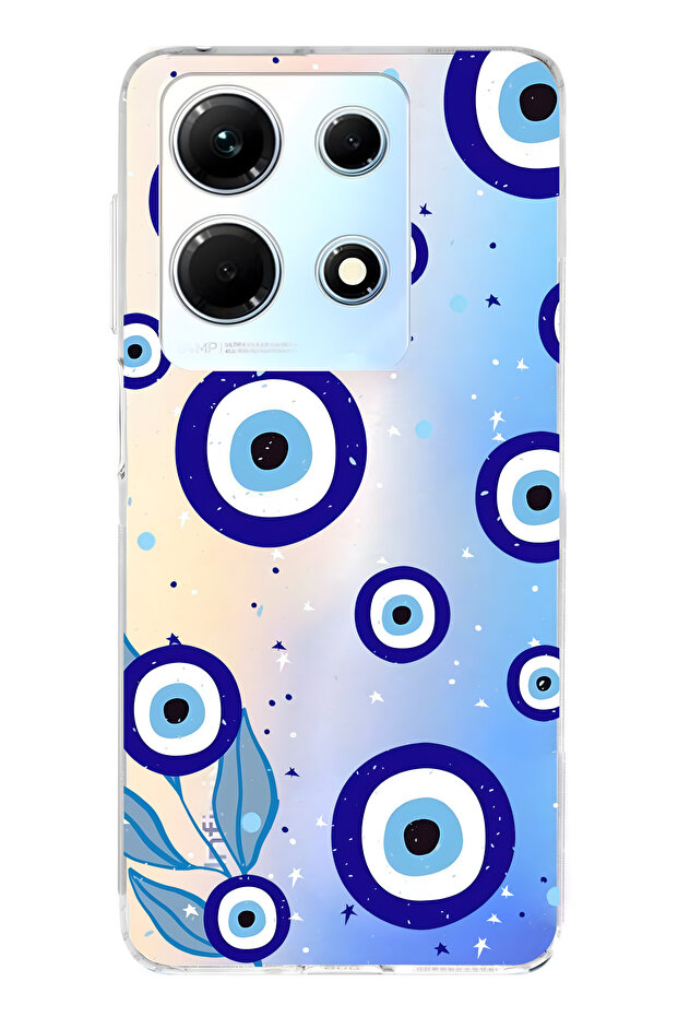 حافظة هاتف شفافة متوافقة مع هاتف Infinix Note 30 من Night Nazar منقوش - 1