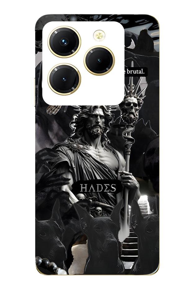 Infinix Hot 40I Compatible Hades Mythology Patterned Transparent Phone Case