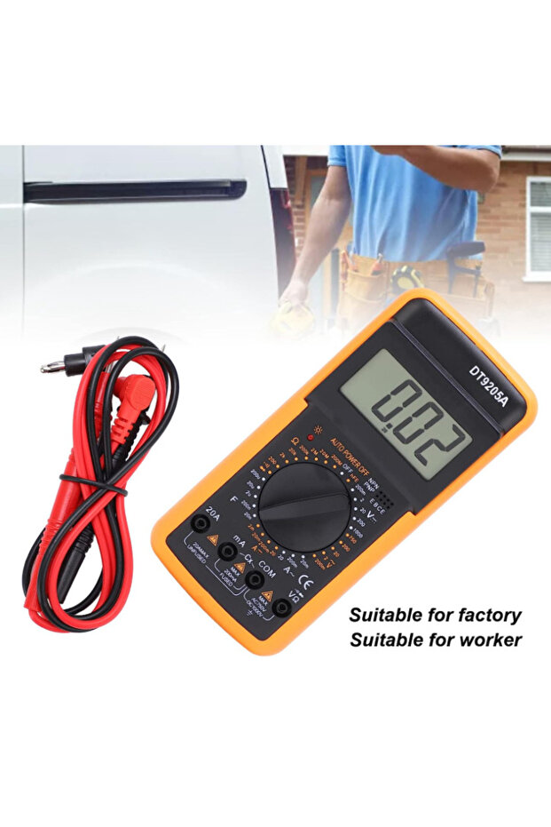 DT9205A Multifunctional Universal Digital Electrical Multimeter with Durable High Precision - 3