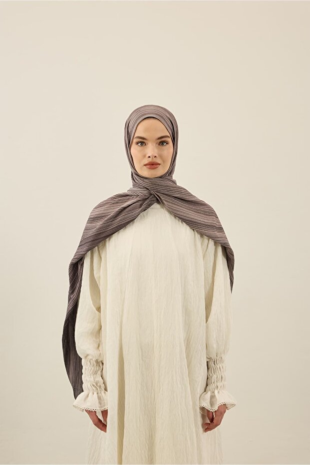 Linevera Desen Bambu Şal - 3