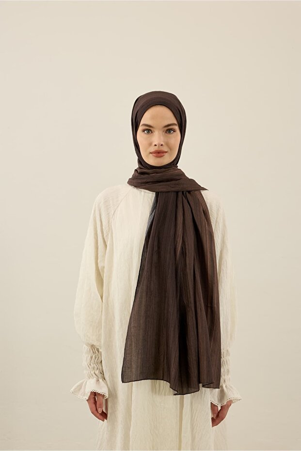 Linevera Desen Bambu Şal - 3