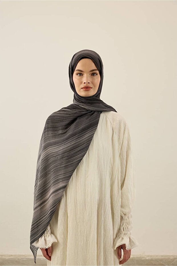 Linevera Desen Bambu Şal - 3