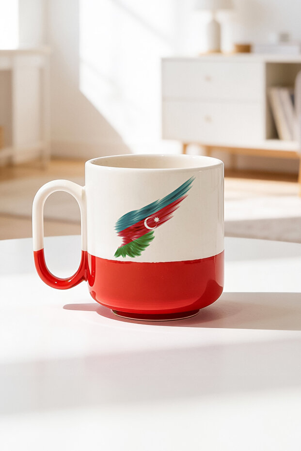 Azerbaijan Designed Ceramic Printed Pro Mug 330ml