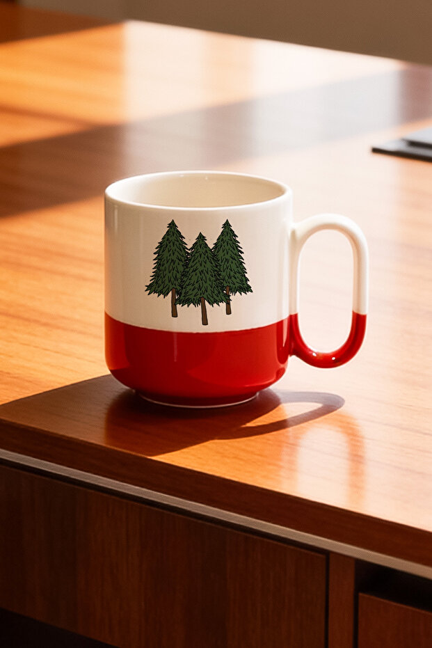 Trees Design Ceramic Printed Pro Mug 330ml - 2