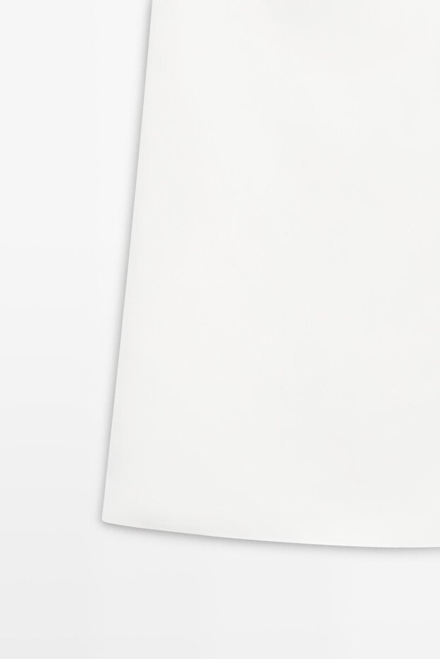 Dökümlü mini elbise - 8