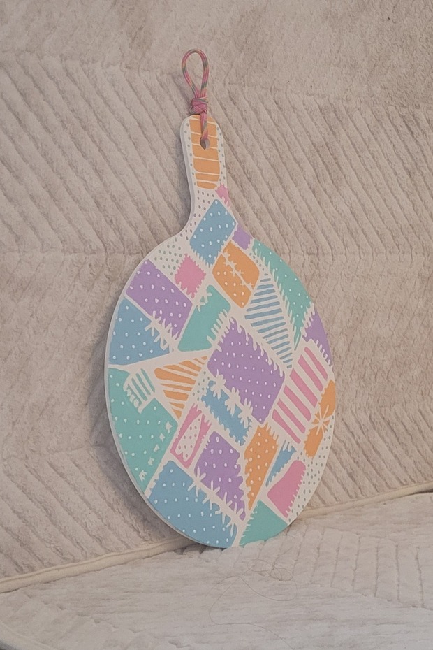 EL YAPIMI PATCHWORK DESEN, TEKLİ DUVAR SÜSÜ DEKORU - 4