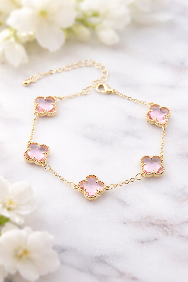 Çelik Yonca Bileklik - 1