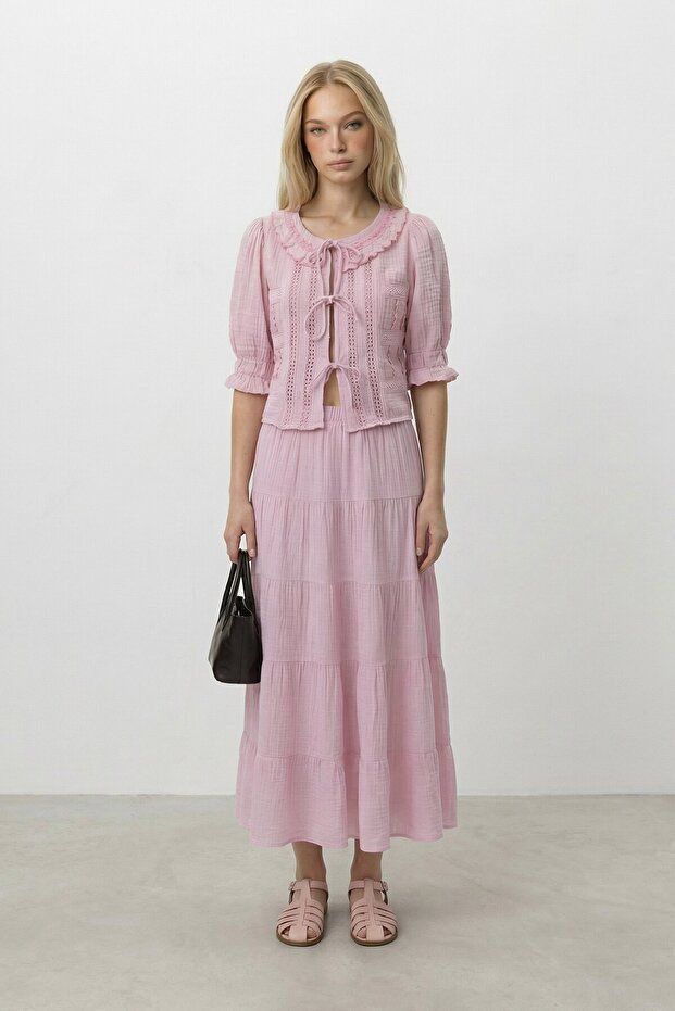 Bağlamalı Bluz - 4