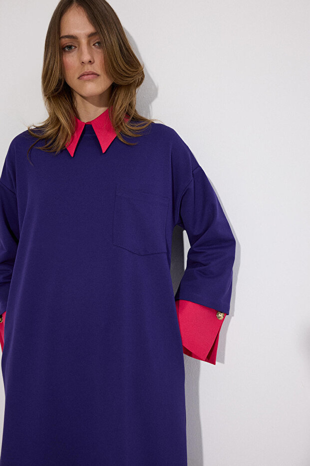 CEPLİ ÖRME ELBİSE - 2