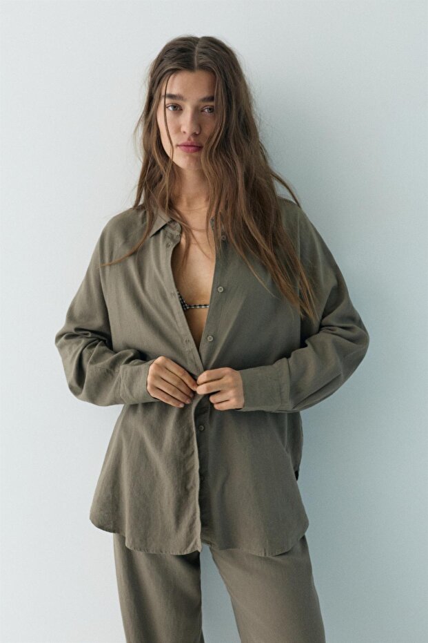 Uzun kollu rustik gömlek - 2