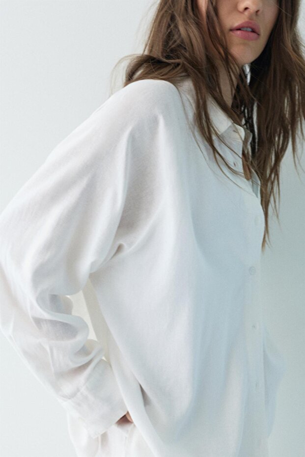 Uzun kollu rustik gömlek - 6