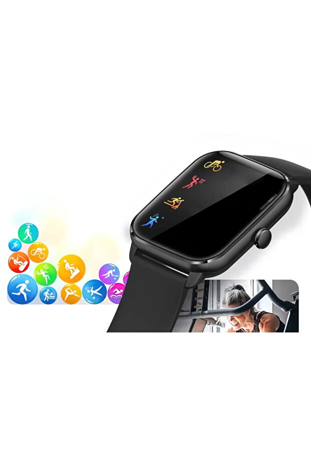 Ceas inteligent C61 (negru) - 3