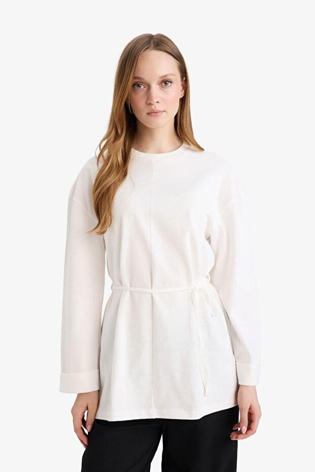 تونيك فضفاض مصنوع من القطن بنسبة 100% F4850AX25AU - 3