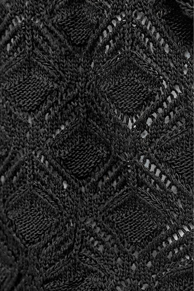 Araboy Desenli Örme Triko Hırka - 4