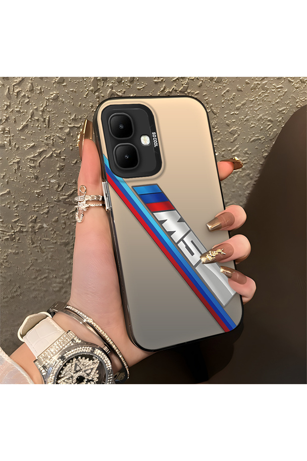 Tecno Spark Go 2 Compatible Silicone Edge Hard Back Anti-Fall Phone Case Bmw M5 Patterned