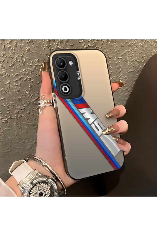 Oppo A5 4g Compatible Silicone Edge Hard Back Anti-Fall Phone Case Bmw M5 Patterned