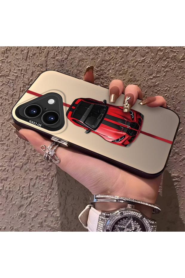 حافظة متوافقة مع هاتف iPhone 16 Plus من BMW منقوش ذات حافة من السيليكون وظهر صلب مضاد للسقوط - 2