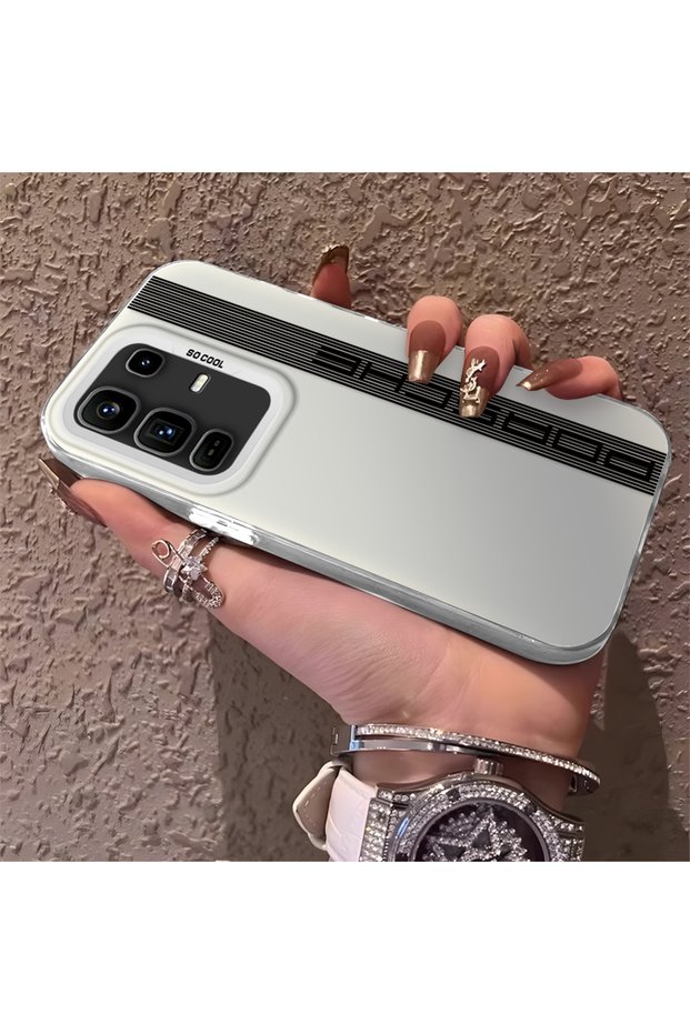Porsche Silicone Edge Hard Back Anti Fall Phone Case Compatible with Infinix Note 50 Pro Plus