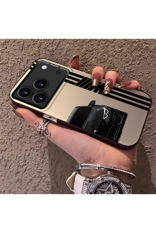 Phone Case Compatible with iPhone 17 Pro Max Bmw Patterned Silicone Edge Hard Back Anti-Fall