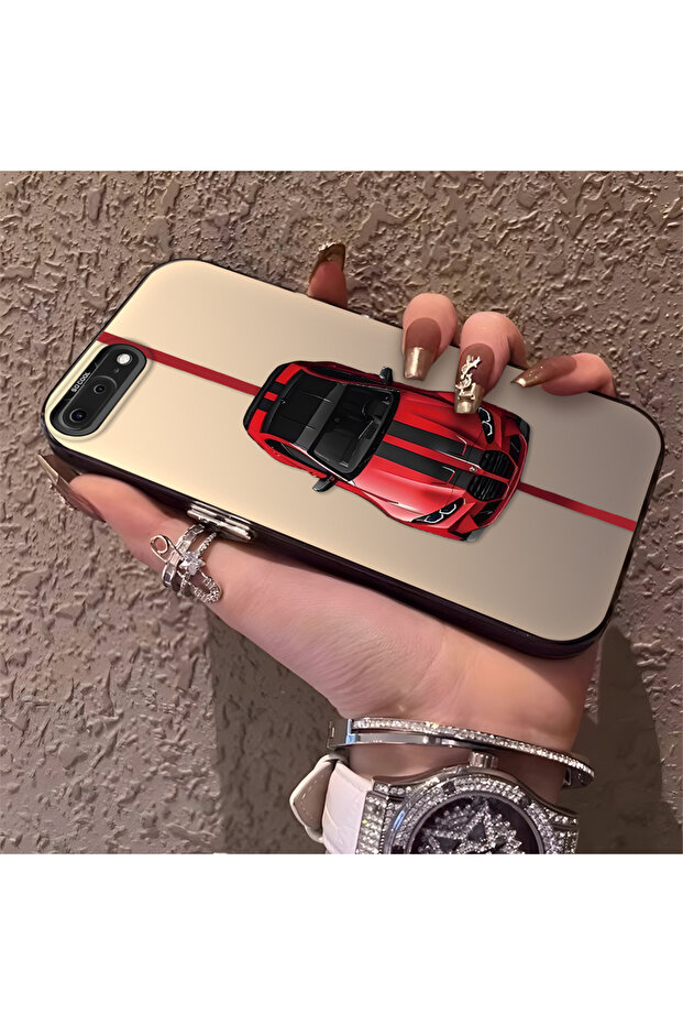 حافظة متوافقة مع هاتف iPhone 7 Plus من BMW منقوش ذات حافة من السيليكون وظهر صلب مضاد للسقوط - 2