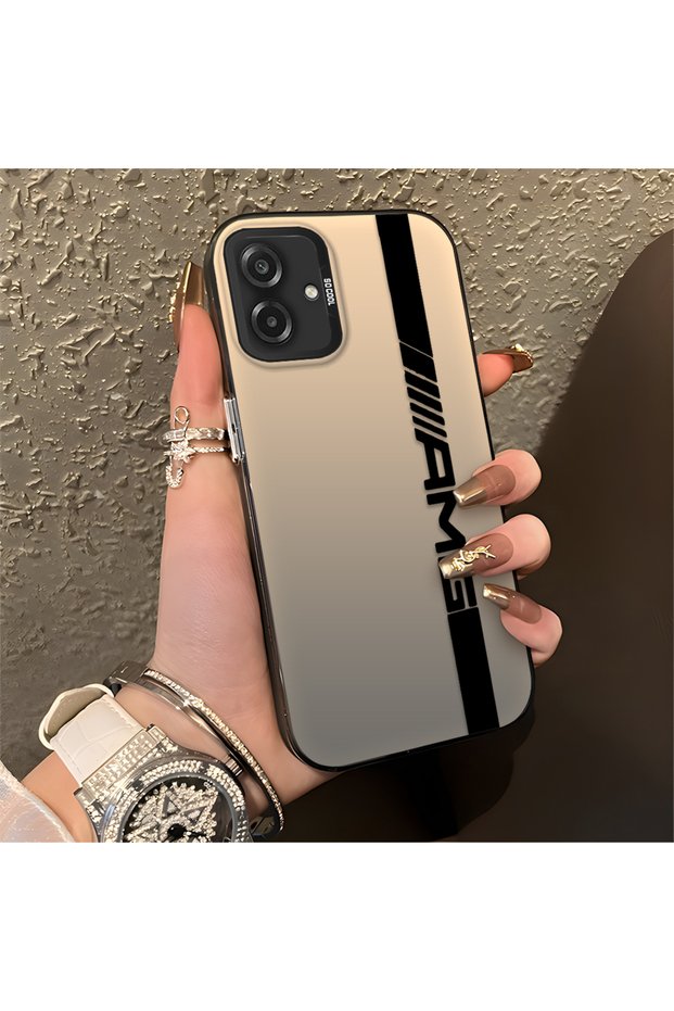 Samsung Galaxy A07 Compatible Silicone Edge Hard Back Anti-Fall Phone Case Amg Patterned