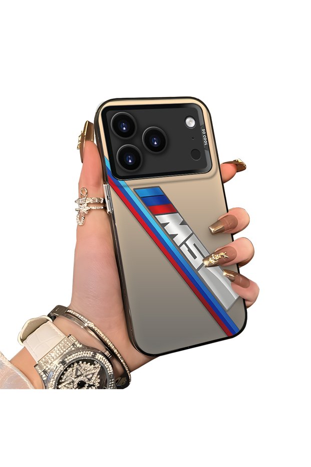 For iPhone 18 Pro Compatible Silicone Edge Hard Back Case Bmw Patterned Couple Phone Case
