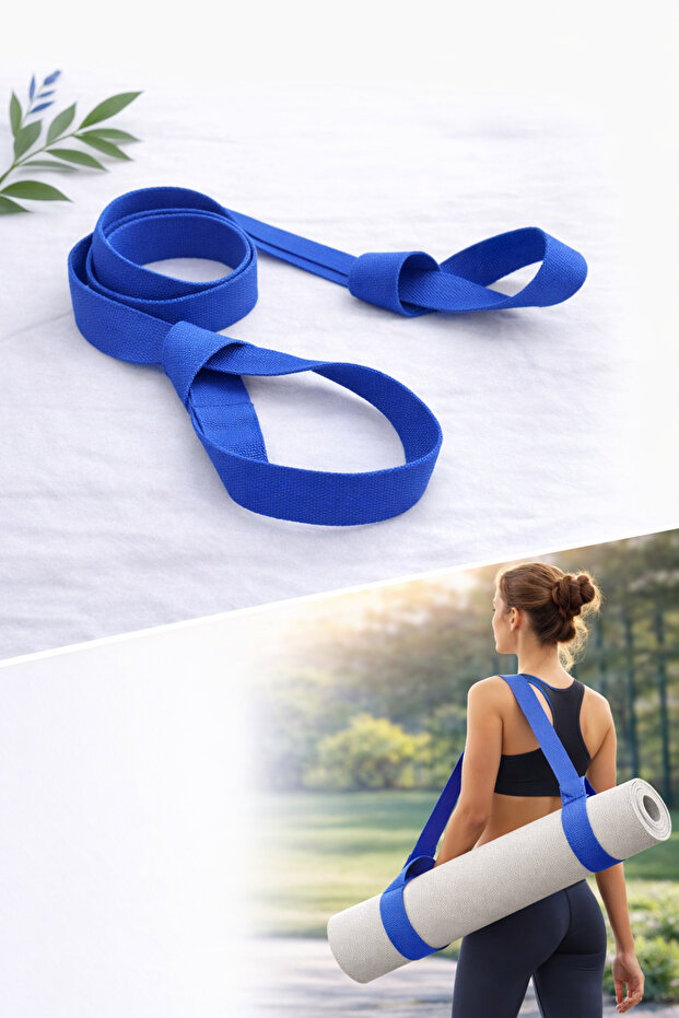 Yoga Pilates Fitness Mat Carrying Strap – Mat Carrier with Adjustable Shoulder Strap