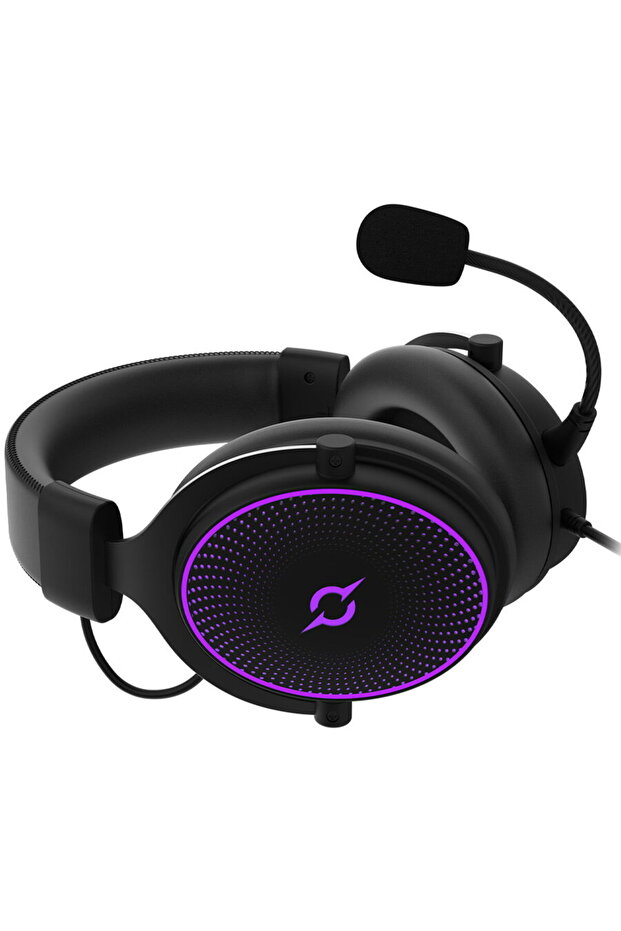 Headset, Wired, LED, Negru - 5