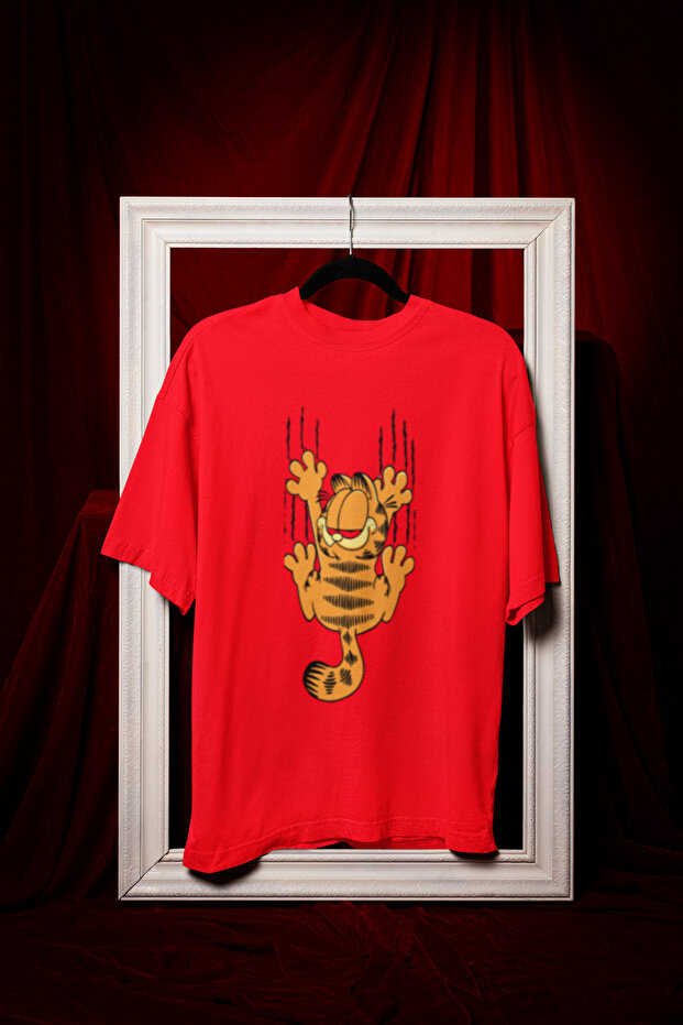 Cat Cartoon Character Printed Crewneck Cotton Cotton Ers Oversized P Short Sleeve Unisex Tshirt