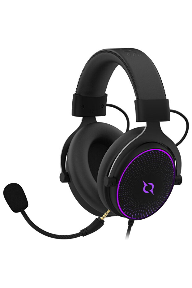Headset, Wired, LED, Negru - 4