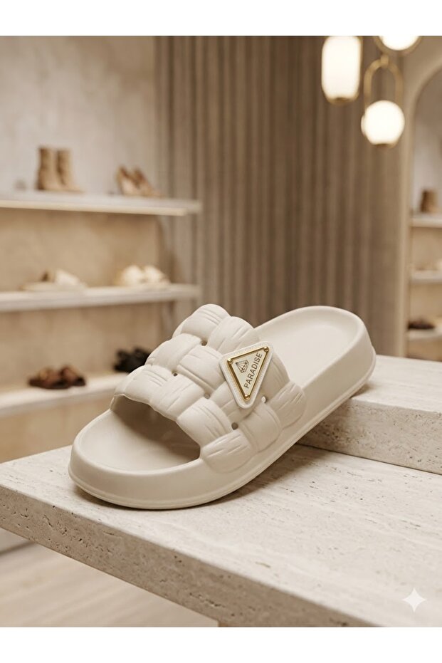 Kalın Kapitone Zenne Mule - 3