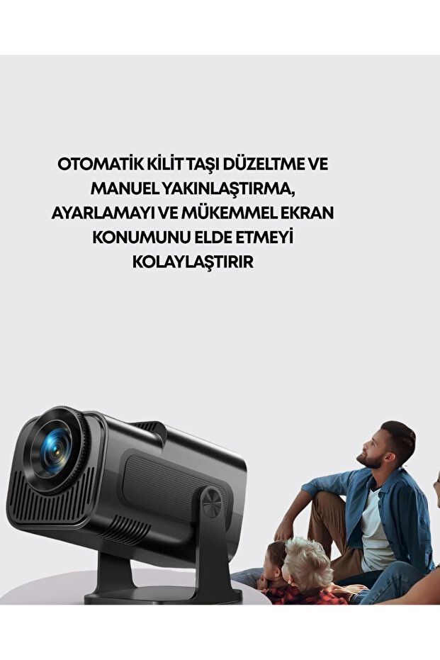 Smart Projector with Automatic Vertical Correction and Manual Zoom Function - 4