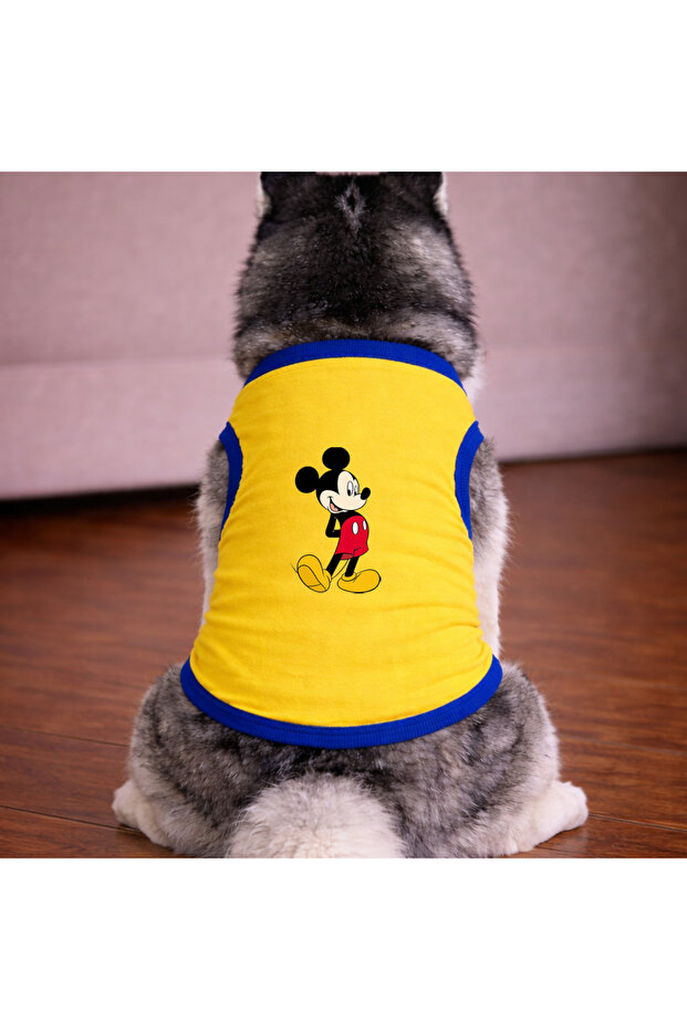 Sari Mickey Dog Tshirt Dog Outfit (100% Cotton Combed Cotton) Small and Large Breeds